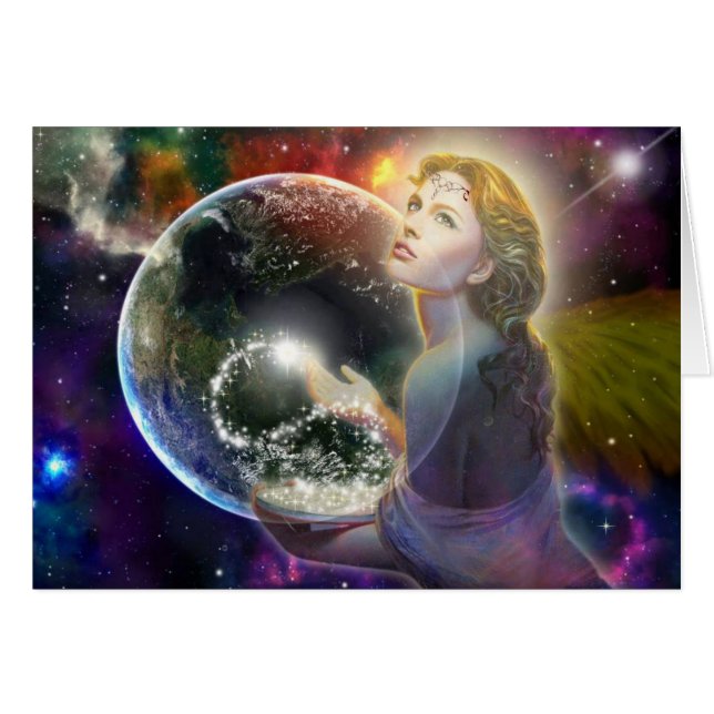 Cartão Série da deusa: Espírito da terra (Frente Horizontal)