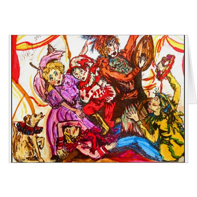 Cartão Série de Deco Cirque do renascimento (Frente Horizontal)