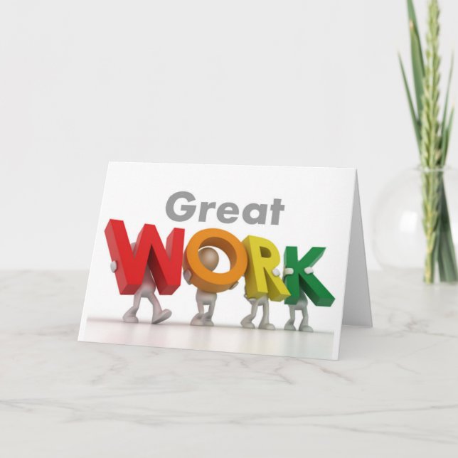 Cartão Série Premiere - Placa de Trabalho do Excelente (Frente)