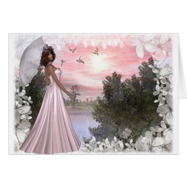 Cartão Série Summer Walk Design (Frente Horizontal)