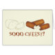 Cartão SÉRIO CHEESY Fried Mozzarella Cheese Sticks Foodie (Frente Horizontal)
