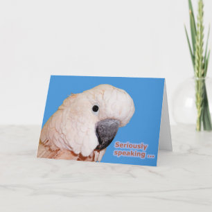 Cartão Seriously Speaking Birthday