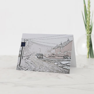 Cartão Serlby Lane, Harthill com Woodall.