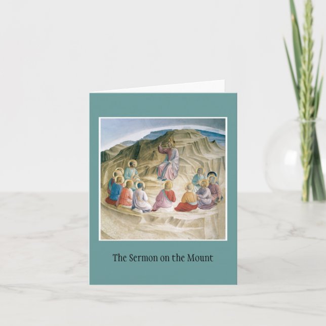 Cartão Sermon on the Mount notecard (Frente)