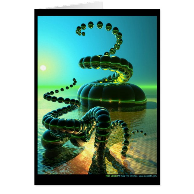 Cartão Serpente estrangeira (Frente)