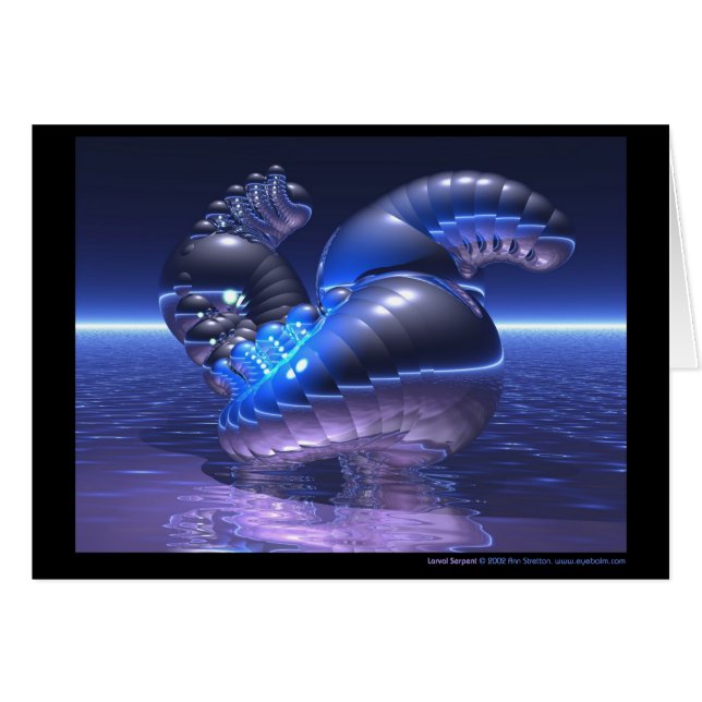 Cartão Serpente Larval (Frente Horizontal)