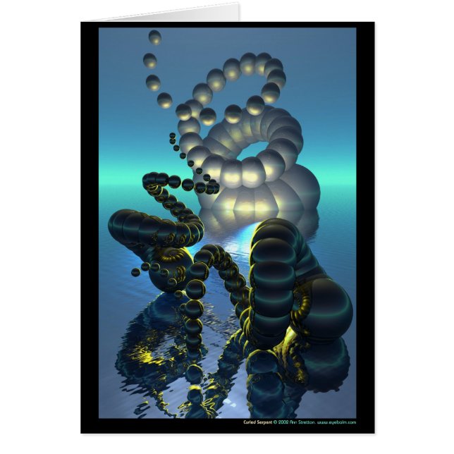 Cartão Serpente ondulada (Frente)