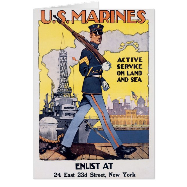 Cartão Serviço Ativo para o Solo e o Mar (Frente)