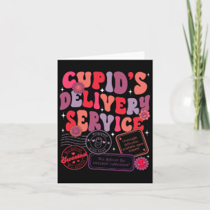 Cartão Serviço de Entrega do Cupido do Dia dos Namorados 