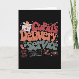 Cartão Serviço de Entrega do Groovy Cupid Trabalho e Entr