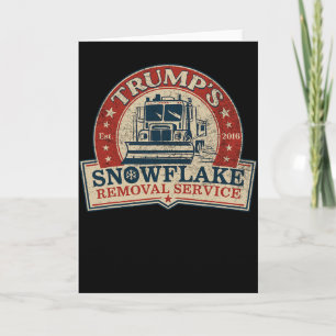 Cartão Serviço de Remoção de Flocos de Neve de Trump Engr
