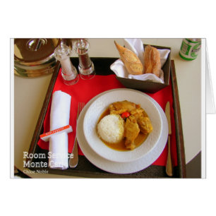 Cartão Serviço de Sala - Monte Carlo