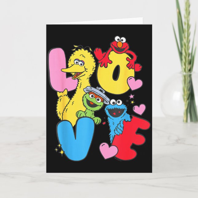 Cartão Sesame Street Character Love Valentine  (Frente)