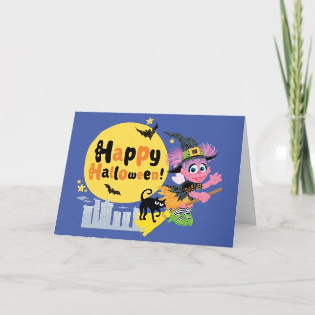 Cartão Sesame Street | Cute Halloween Pattern (Frente)