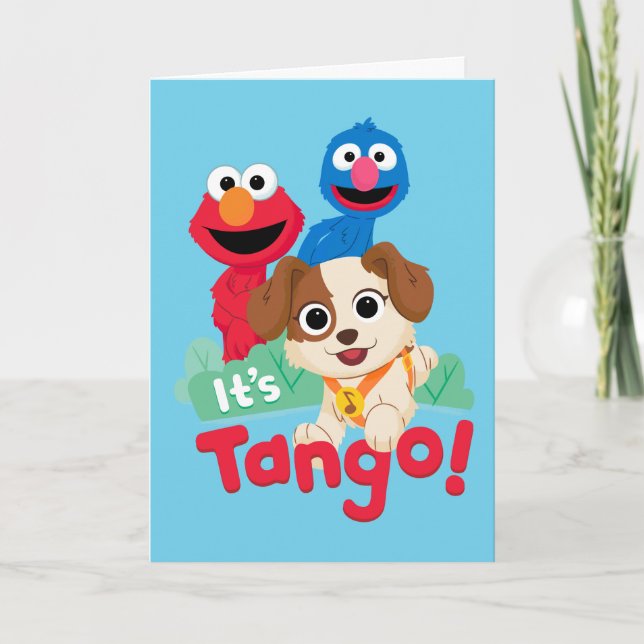 Cartão Sesame Street | It's Tango With Elmo & Grover (Frente)