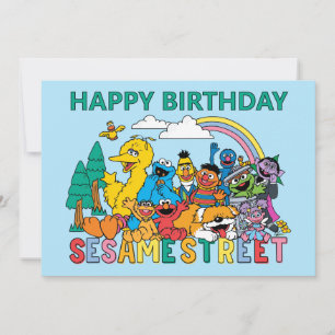 Cartão Sesame Street Onda Arco-íris