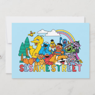 Cartão Sesame Street   Onda Arco-íris