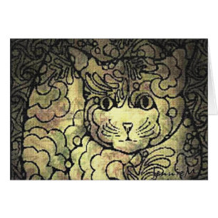 Cartão Sesta do gato