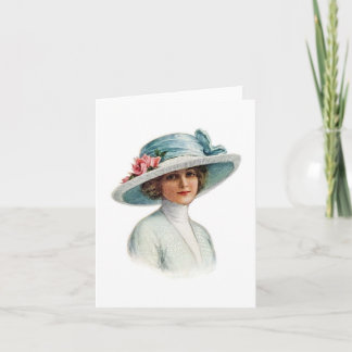 Cartão Set of Vintage Millinery Notecard (4)