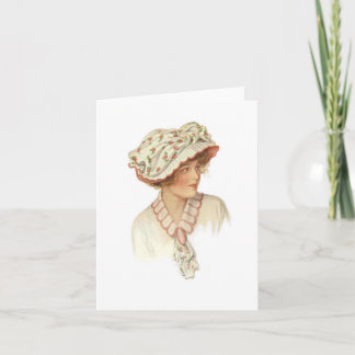 Cartão Set of Vintage Millinery Notecards [4B]