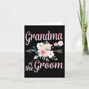 Cartão Seta Flor Feliz Vovó Da Noiva Da Noiva