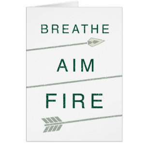 Cartão Seta   Respirar o fogo