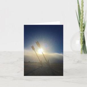 Cartão setas gêmeas