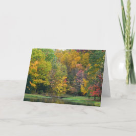 Cartão Sete Primaveras Call Bridge II Autumn Landscape