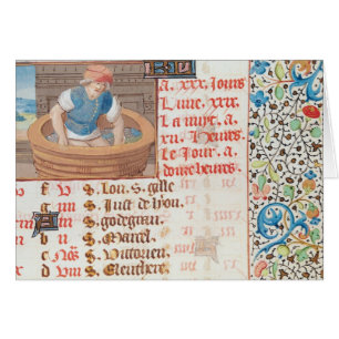 Cartão Setembro: Pisando uvas