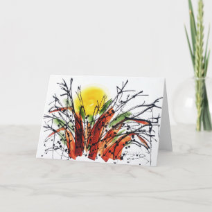 Cartão Settin' in th' Baobab Tree Notecard