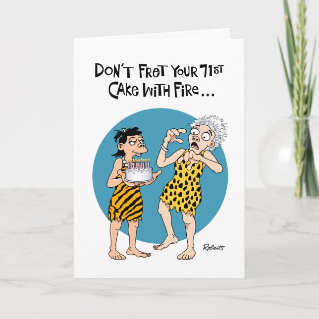 Cartão Seu aniversário de 71ruas (Frente)