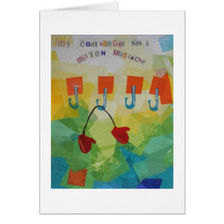 Cartão Seu Coathanger tem um bigode do mitene