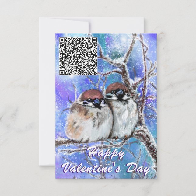 Cartão Seu código QR deseja uma placa de Dia de os namora (Frente)