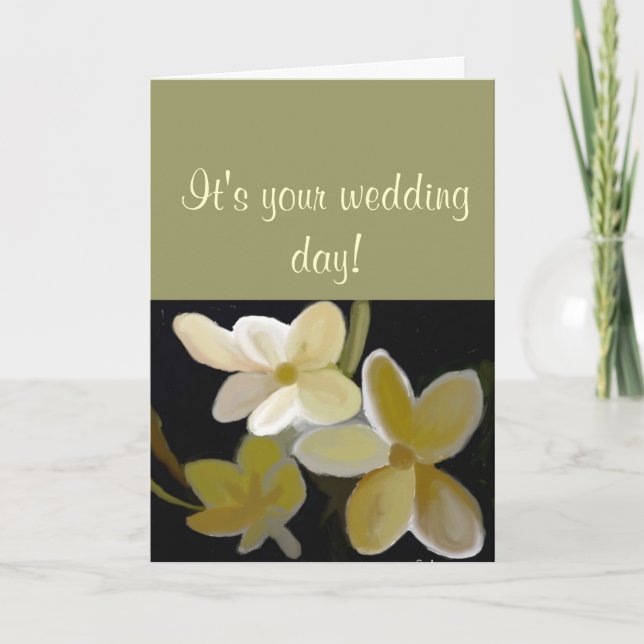 Cartão Seu dia de casamento (Frente)