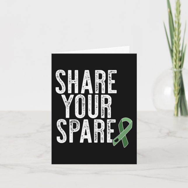 Cartão Seu doador de órgãos renais não substituto Mem (Frente)