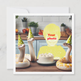 Cartão Seu filho com cobra, cobra aniversário, cobra