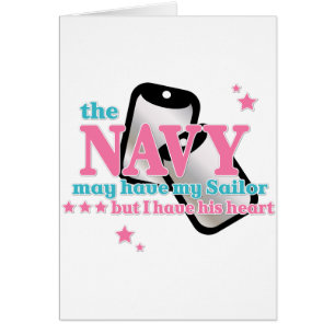 Cartão Seu marinho do coração