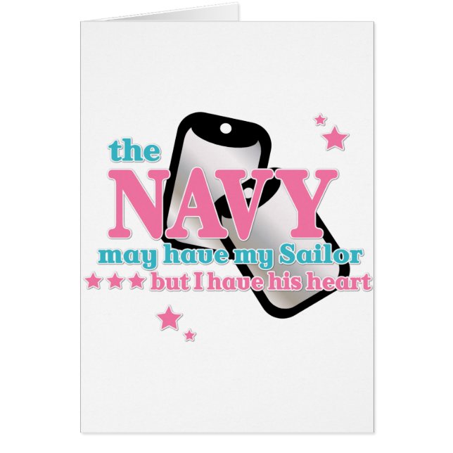 Cartão Seu marinho do coração (Frente)