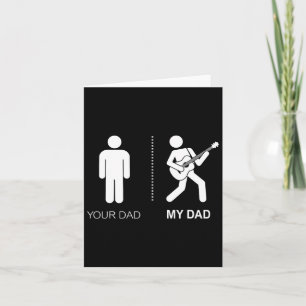 Cartão Seu Pai Meu Pai Guitarrista Artista B Guitar Pai P