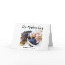 Seu Primeiro Dia das Mães personalizado foto e cit
