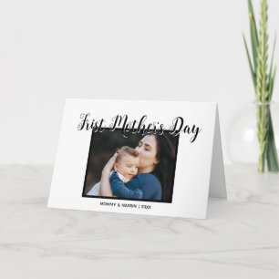 Cartão Seu Primeiro Dia das Mães personalizado foto e cit