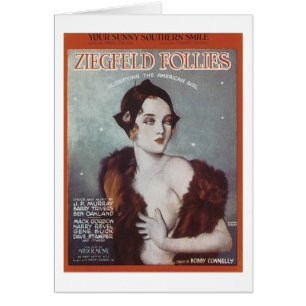 Cartão Seu Sunny Southern Smile Ziegfeld Follies