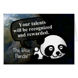 Cartão Seu talento será reconhecido e recompensado