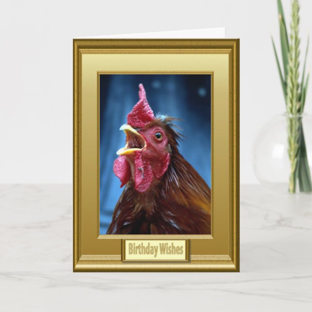 Cartão Seus ovos estão prontos! (Frente)