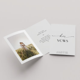 Cartão Seus Votos | Fotografia de Casamento Minimalista M