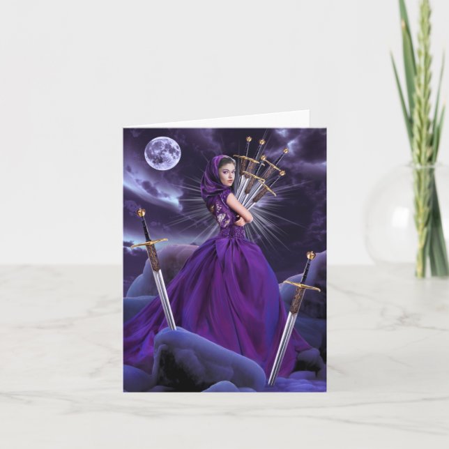 Cartão Seven of Swords (Frente)