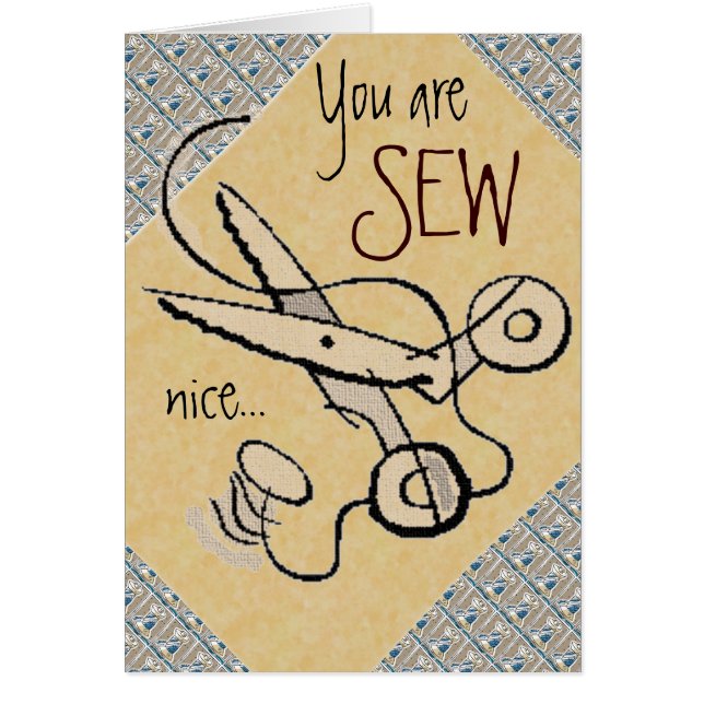 Cartão Sew Nice (Frente)