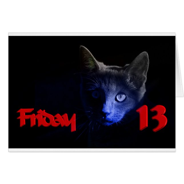 Cartão sexta-feira, 13 (Frente Horizontal)