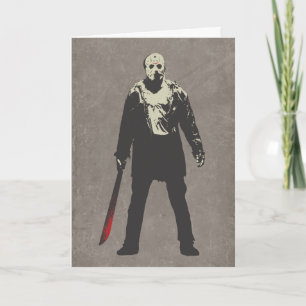 Cartão Sexta-feira, 13   Jason Voorhees Caracter Art