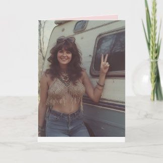 CARTÃO SEXY HIPPIE GIRL VALENTINE'S DAY GREETING CARD